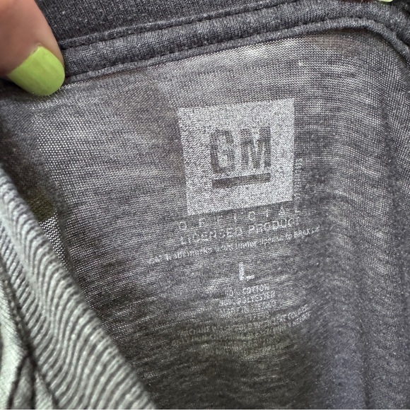 Corvette General Motors Car Flag Racing Graphic T-shirt Large Gray - Picture 4 of 4